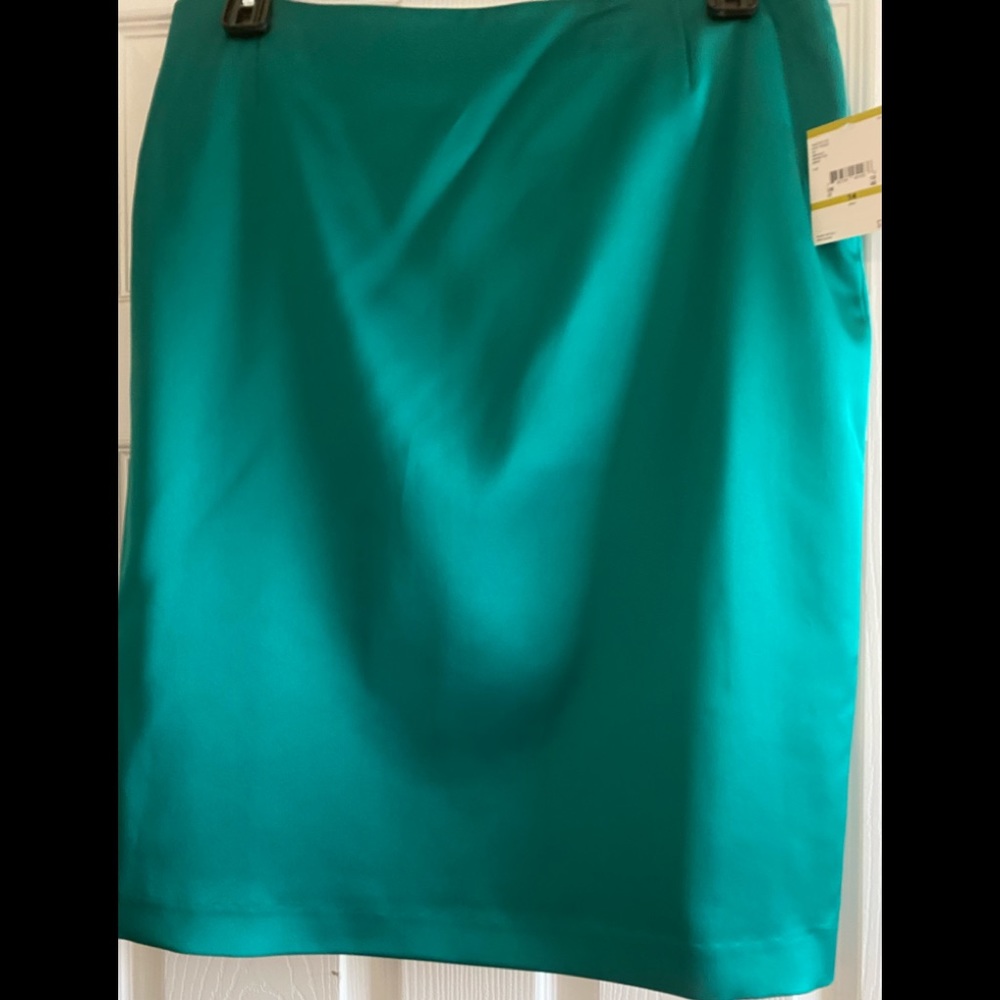 Nipon Boutique straight Emerald green skirt.